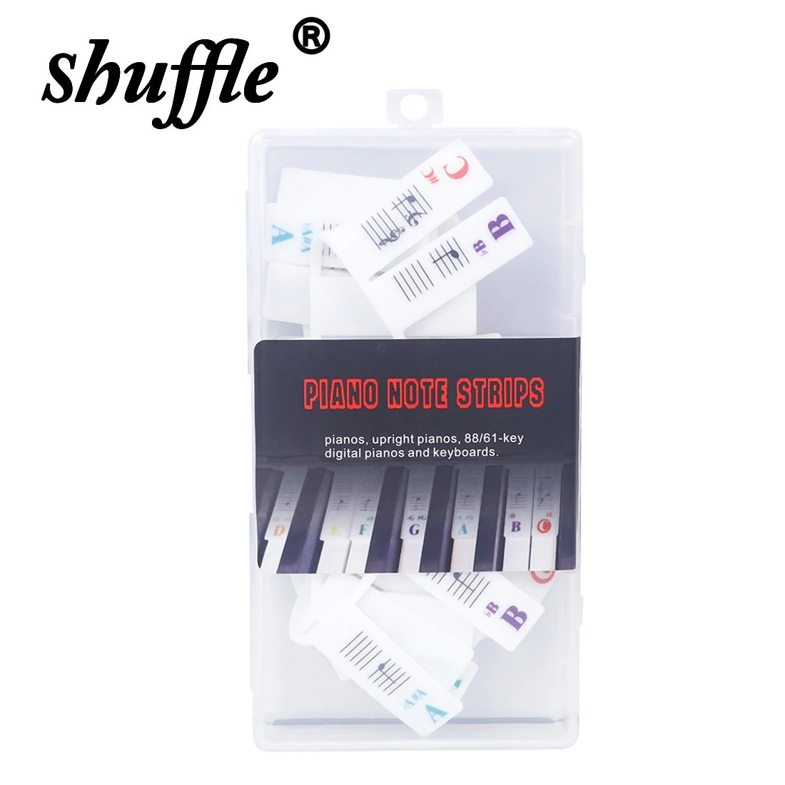IRIN 61/88 Key Piano Keyboard Sticker White Silicone Note Sticker Electronic Keyboard Instrument Parts Piano Accessories