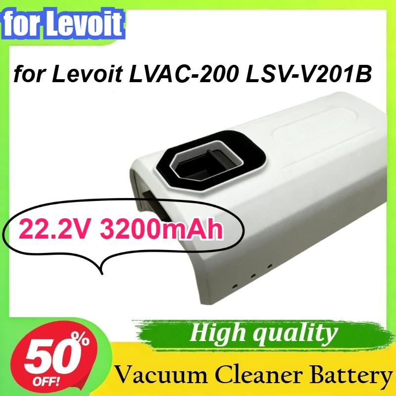 

Аккумулятор 22.2V 2000mAh 2500mAh 3200mAh для беспроводного пылесоса Levoit LVAC-200 LSV-V201B, сменная батарея