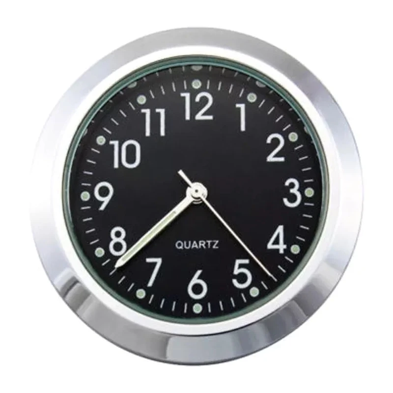 Motorbike Handlebar Clock Thermometer Waterproof Universal 7/8\