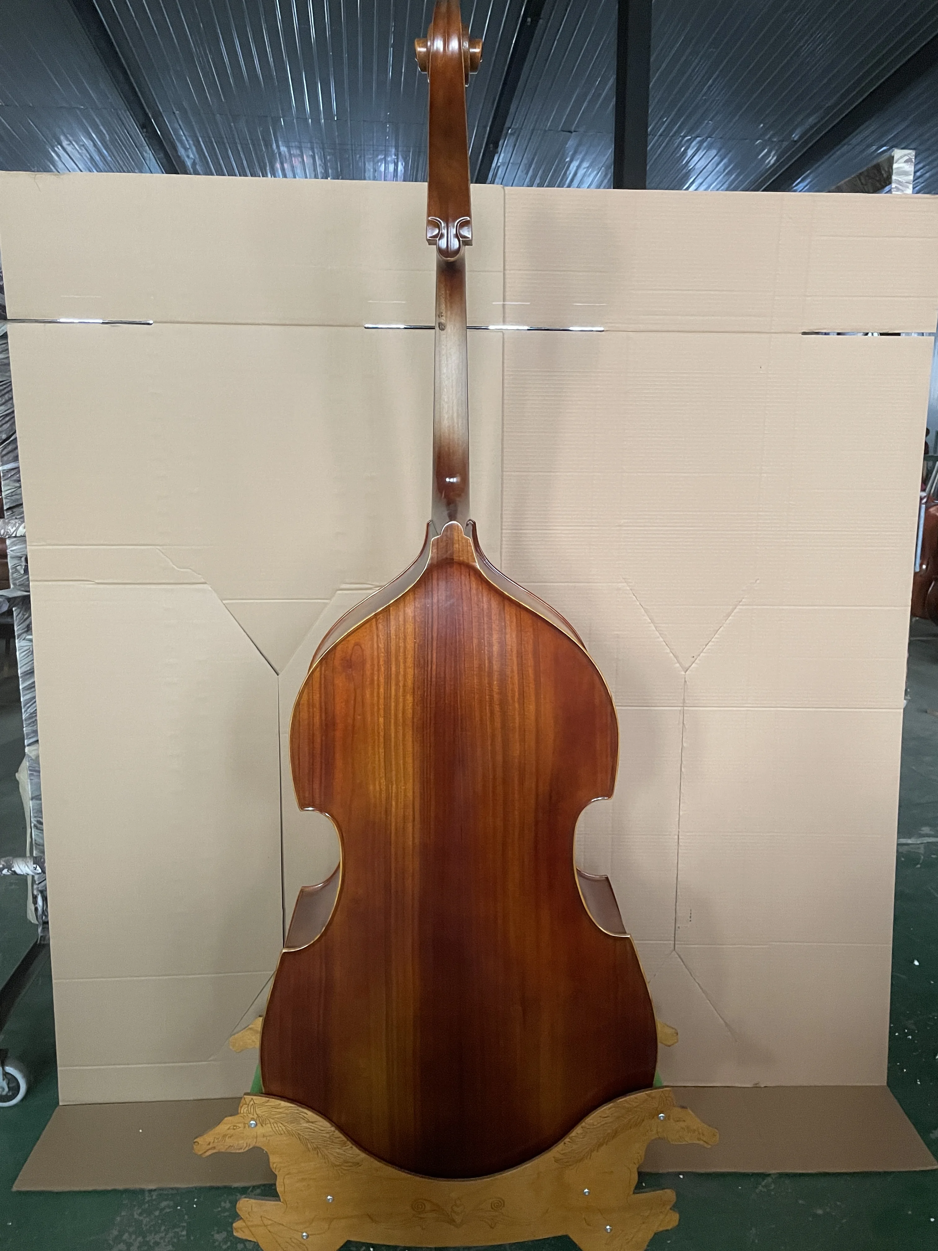 100% handmade solid wood 1/4 upright bass, made of high-quality maple wood, 1/4 bass with all accessories