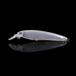 Hanlin 10/20pcs 12CM 14G Unpainted Floating Rattles Jerkbait Wobbler Foil Layer Minnow Fishing Lures Wobbler Blanks Bass Tackle