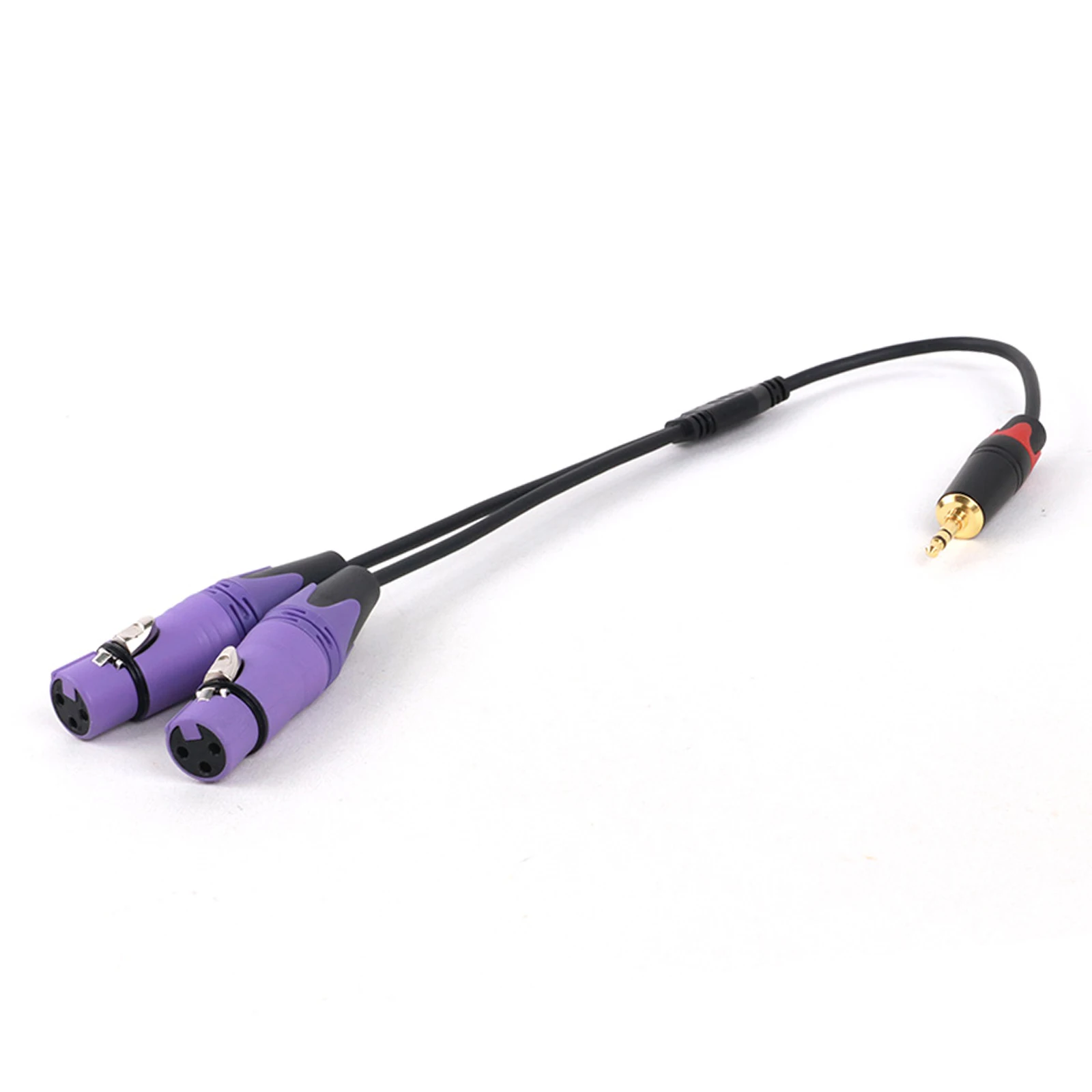 1PC GuerGuo da 3.5mm a 2 XLR maschio/femmina cavo hi-fi da 3.5mm a Multicolor XLR adattatore a 3 Pin per PC cuffie Amp MP3 Console di missaggio