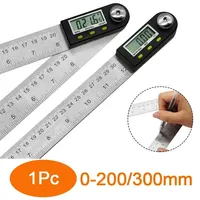 200mm/300mm Electronic Protractor Stainless Steel Digital Angle Ruler Inclinometer Angle Finder Gauge Measuring Tool