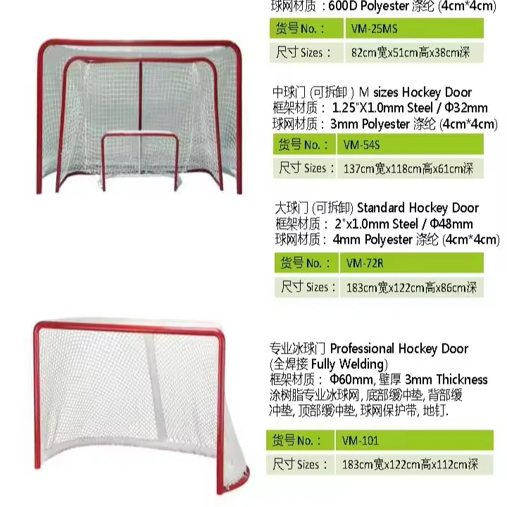 Afbeelding 6: Professioneel demontabel hockeydoel, standaard wedstrijduitrusting