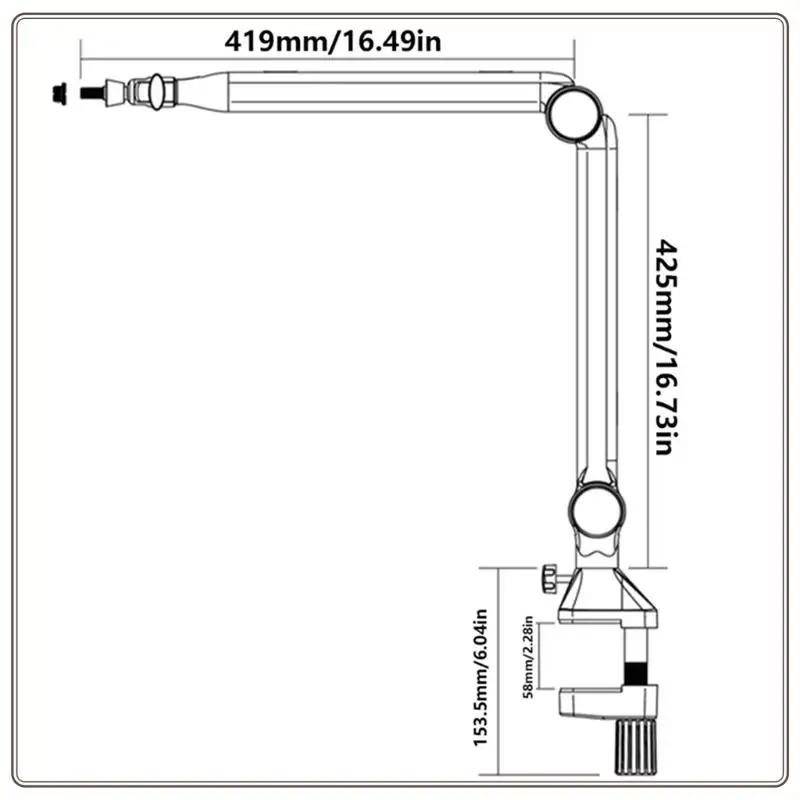 Надежный новый держатель для настольного микрофона, регулируемый консольный держатель для микрофона, подвесная стрела, ножничный рычаг для прямой трансляции, новый