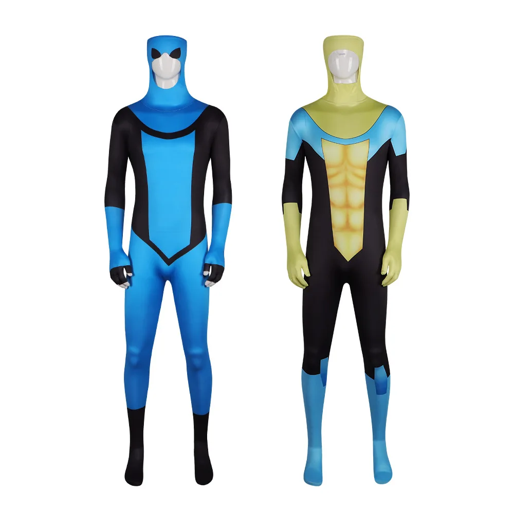 

Unbeatable Young Hero Cosplay Costume Unbeatable Kid Mark No One-Piece Suit Set Halloween Role Play Costume