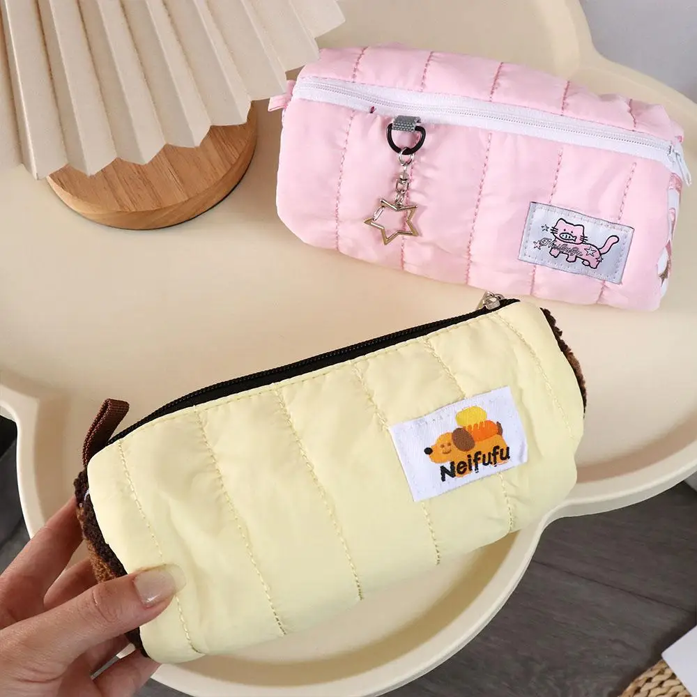 Pencil Box Pen Holder Cake Roll Pencil Bag Storage Bag Zipper Stationery Bag Cute Funny Pen Case Desktop Organizer