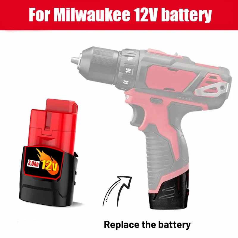 Napájení pro Milwaukee M18 18V Náhrada za Milwaukee M18B5 XC 12000mAH Li-ion baterie 48-11-1815 48-11-1850 2604-22 2604-20 - náhled 6