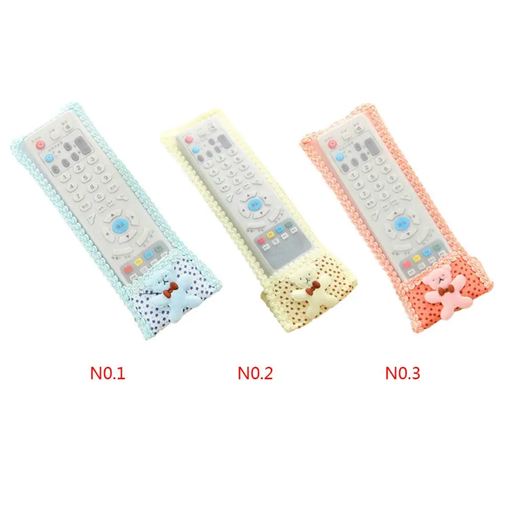 TV Remote Controller Case Controllers Protective Cases Covering Accessory Dustproof Cover beige yellow L(24x8cm)