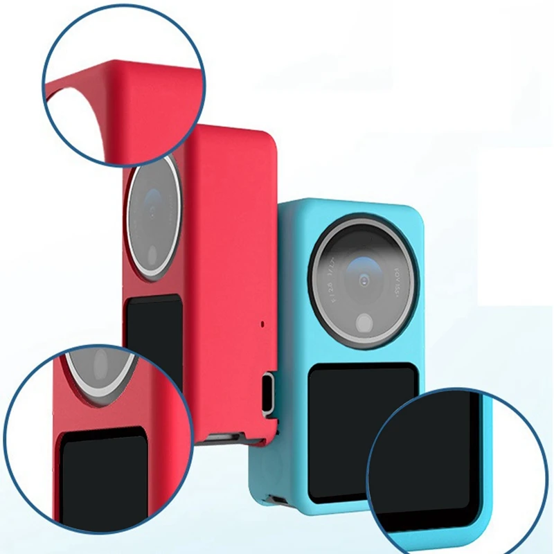 【ใหม่】ฝาครอบป้องกันซิลิโคนกันฝุ่นและกันกระแทกฝาครอบเลนส์แบบนุ่มกรอบเคสหน้าจอสําหรับ Dji Action 2