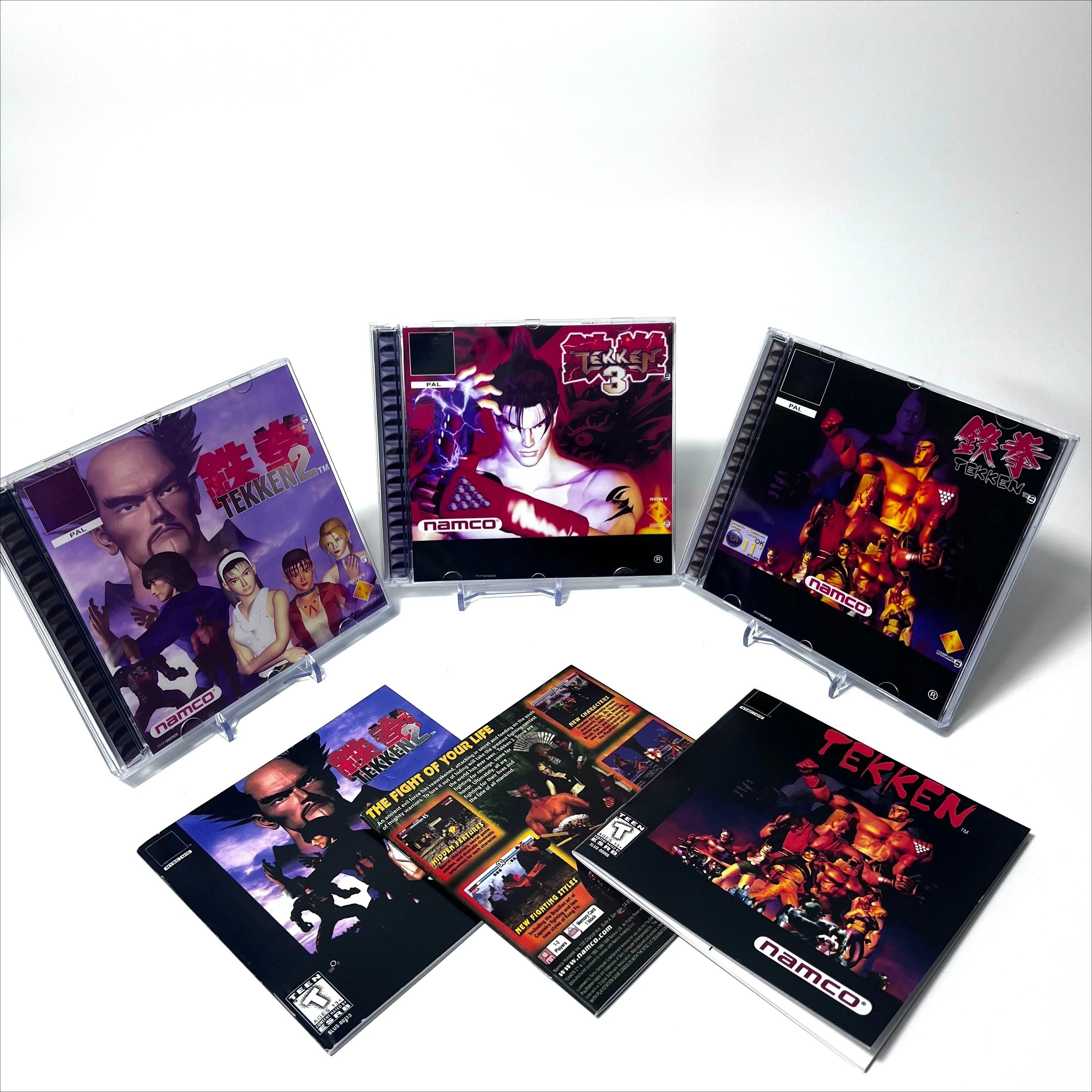 Colección clásica para PS1 CD TEKKEN Series NTSC versión U/C y Pal copia disco óptico de grabación adecuado para máquinas de lectura directa