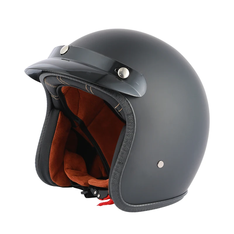 

Vintage Open Face 3/4 Half Helmet Safety Protection Open Motorcycle Helmet Jet Casco Moto Capacete Motoqueiro DOT Scooter Casco