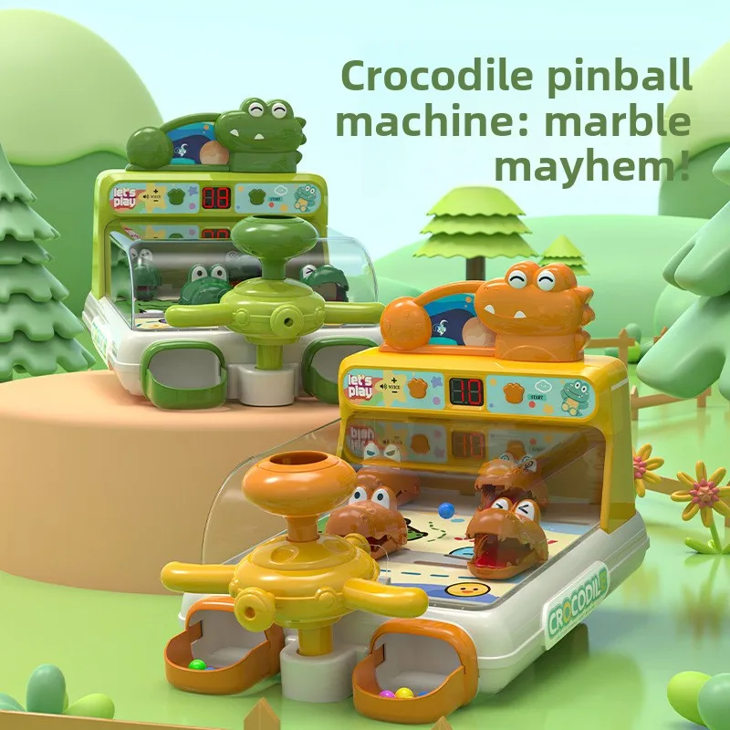 

Table Party Games Children Pinball Shooting Machine Electric Crocodile Table Game Children's Education Puzzle