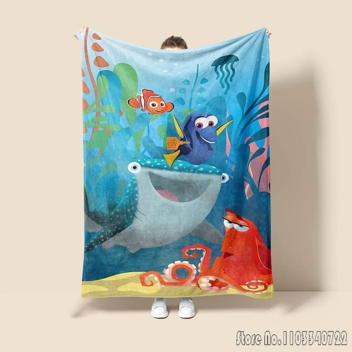   Buscando la manta decorativa cálida de la habitación de Nemo, cómoda, suave, portátil, manta de Picnic de viaje, regalo para familiares o amigos