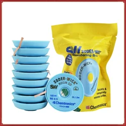 10pcs/lot Braid Solder USA SW Chemtronics SODER WICK Antistatic Lead-free Original De-soldering  Wire De-soldering Remover