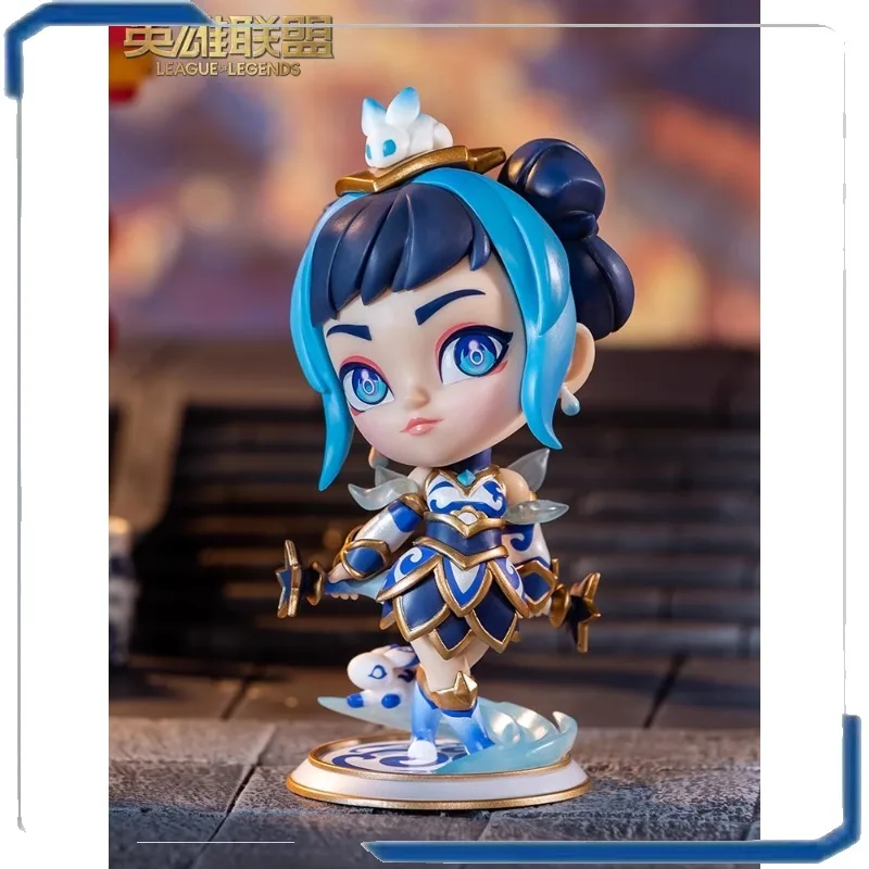 Original League of Legends Blue and White Porcelain Lux New Year Year of the Dragon Limited Figure Collection Peripheral ToyGift