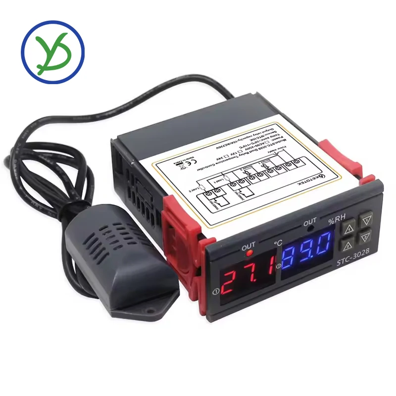12V 24V 110V/220V Digital Thermostat Hygrostat Temperature Humidity Control Multiple Models Available