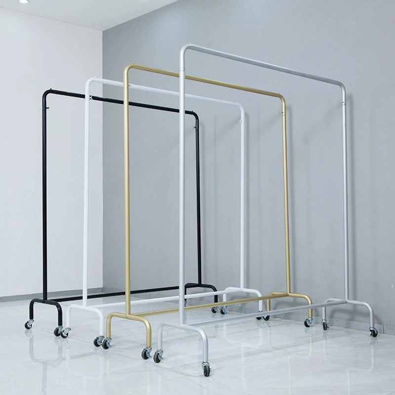 

Metal Display Clothes Hanger Garment Rack for Wardrobe Bathroom Kitchen Living Room Convenient for Hanging Clothes