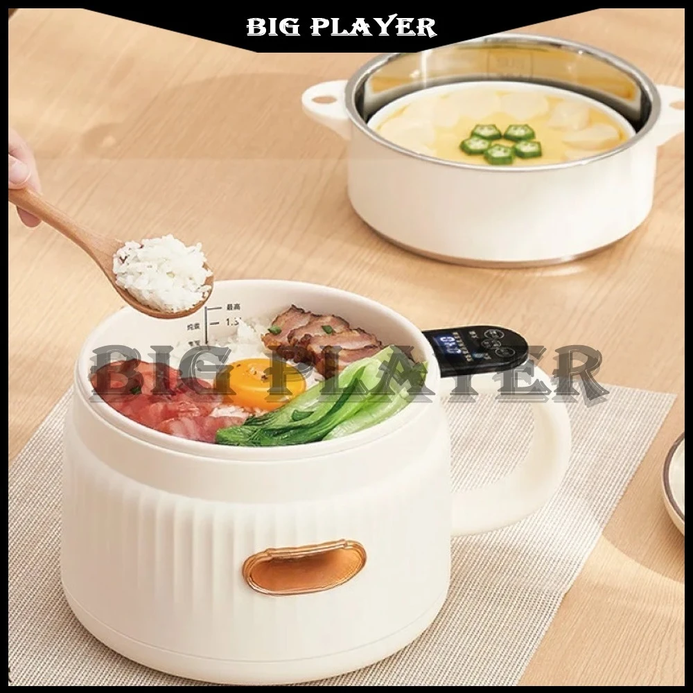 

Умная электрическая кастрюля 1,2 л, домашняя сковорода с антипригарным покрытием, рисоварка с резервированием 24 часа, многофункциональная кастрюля 220 В