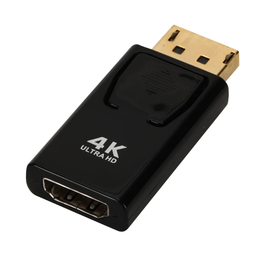 LccKaa-convertidor 4K DisplayPort a HDMI, adaptador compatible con HD 1080P DP a HDMI, para PC, portátil, proyectores, HDTV