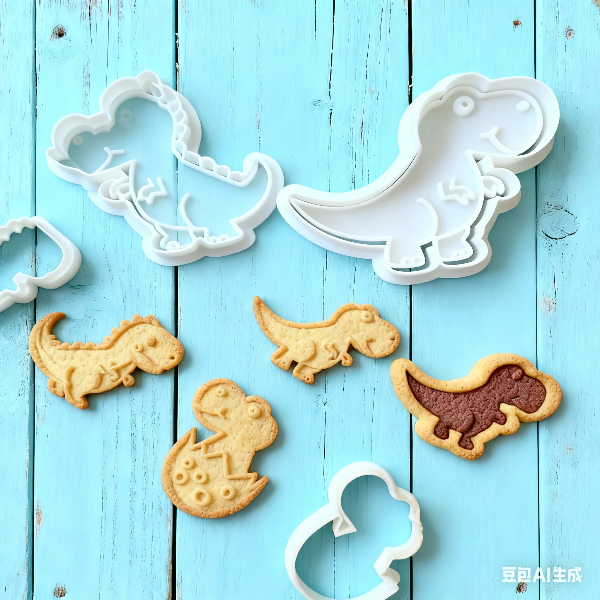 

Cartoon Cookie Mold Set for Home Use, 3D Cookie Press Mold, Frosting Cookie Baking Tool
