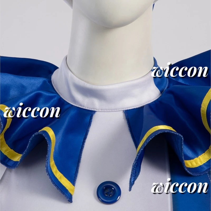 썬 문 광대 프레디 코스프레 코스튬, 성인 여성 셔츠 바지 정장, 어린이 소녀 할로윈 카니발 변장 파티 코스튬