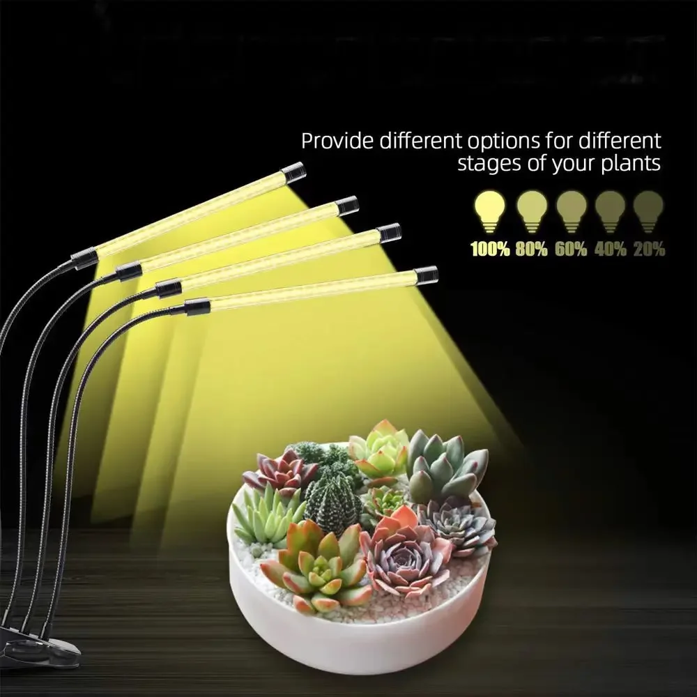 LED Plant Grow Light USB Lamp Full-Spectrum Hydroponics Growing System For Greenhouse Indoor Accessories Yellow Plant Light