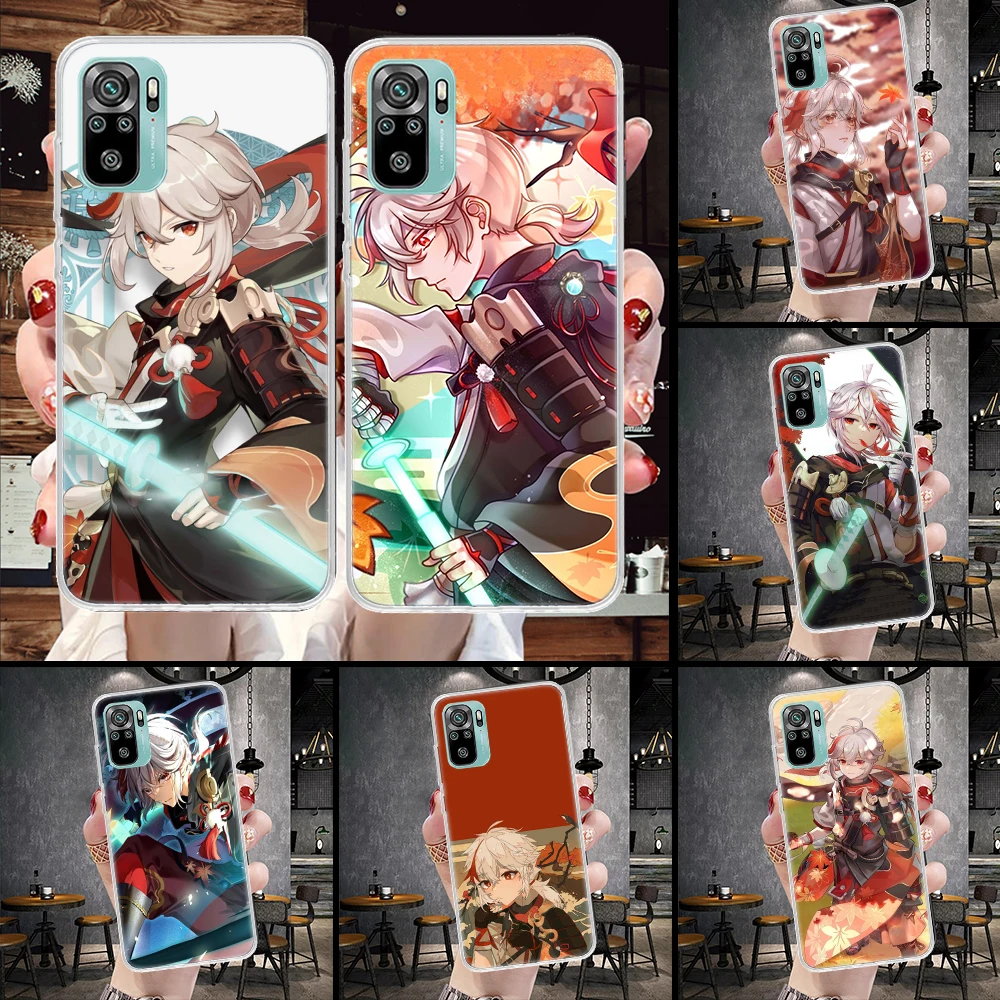 Genshin Impact Kaedehara Kazuha Soft Phone Case for Xiaomi Redmi Note 13 12S 12 11S 11 11T 11E 10S 10 Pro Plus 9S 9 8T 8 7 Cover