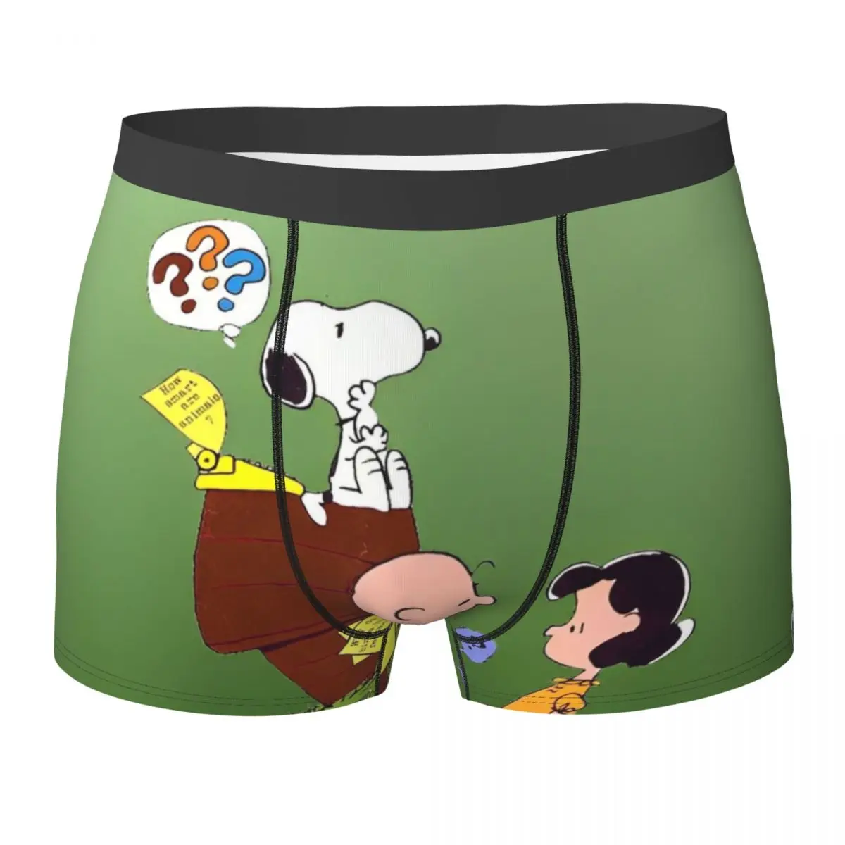 

Snoppy Kawaii нижнее белье мужские трусы с принтом мягкие трендовые шорты-боксеры Лидер продаж шорты трусы большого размера