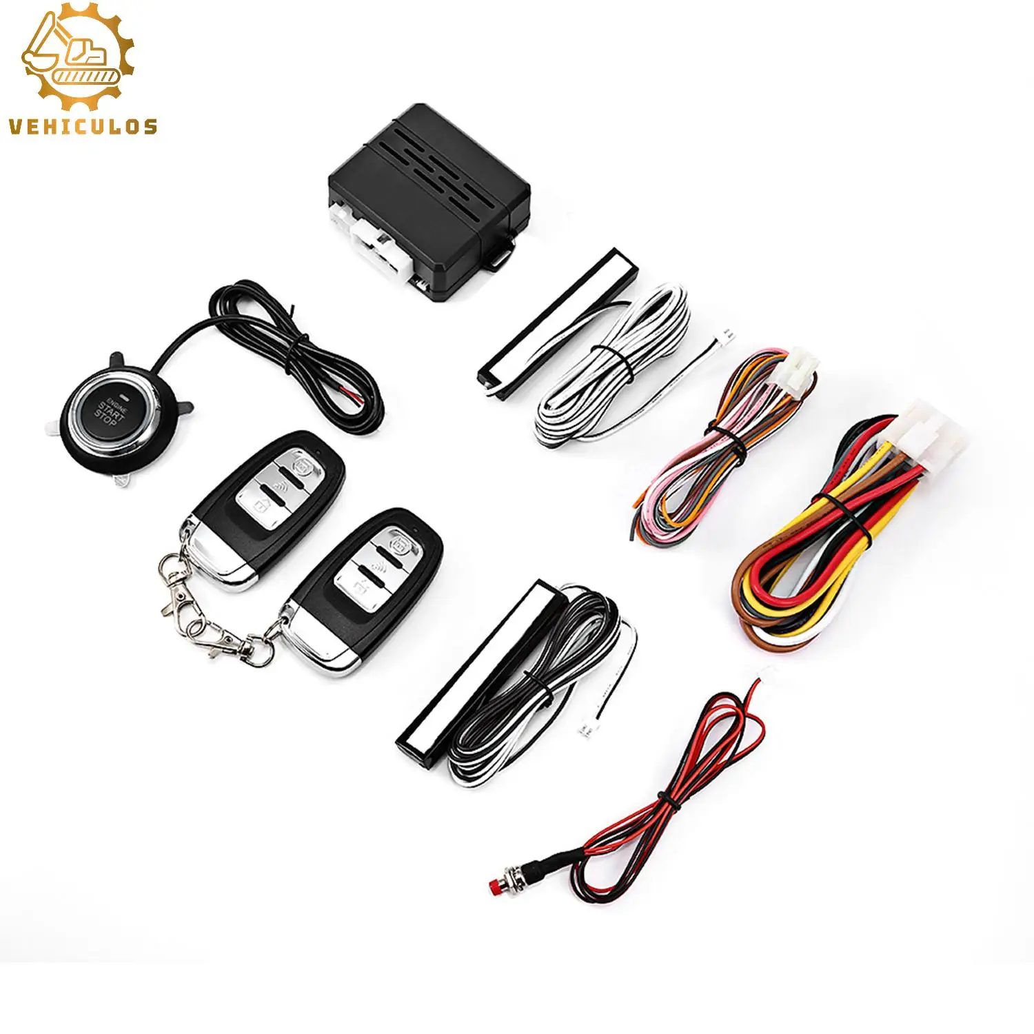 

Universal Car Alarm Auto Start Stop System Remote Control Engine Ignition Autostart Kit Keyless Push Start System Car Accessorie