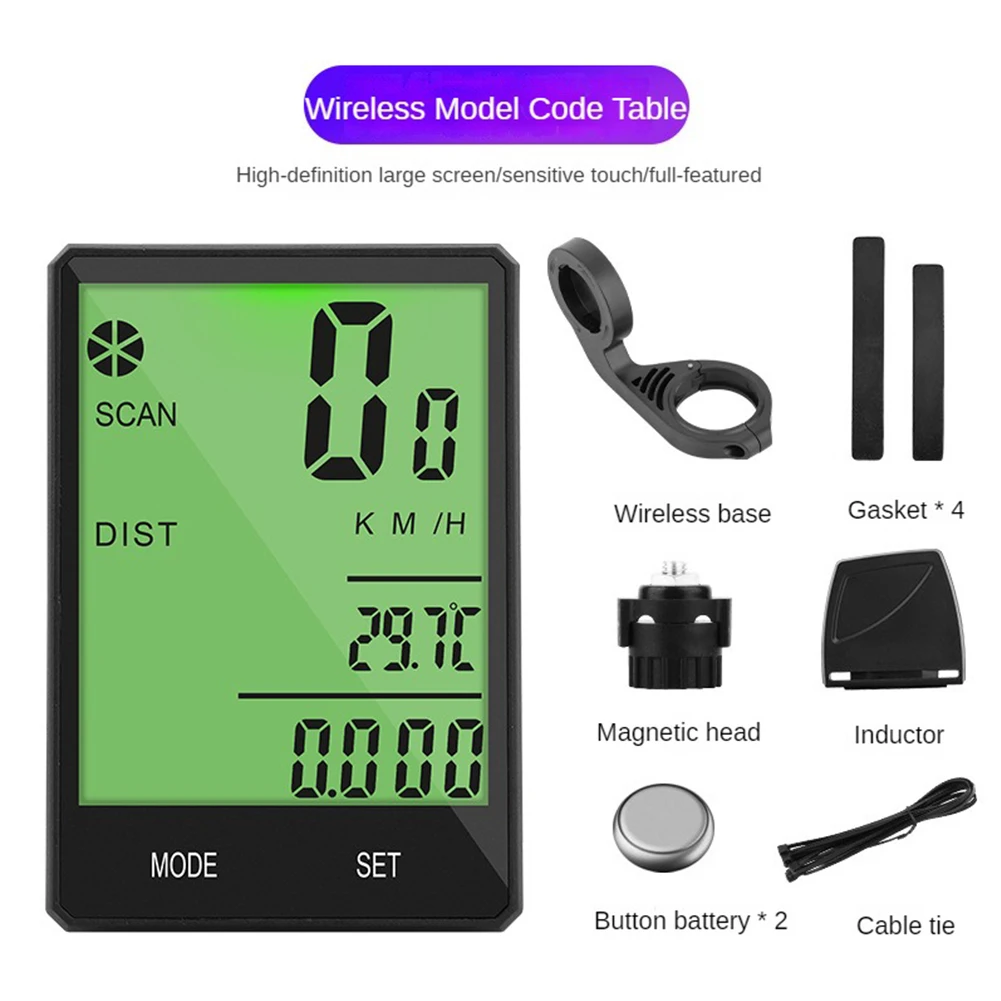 Wireless Code Meter Bicycle Computer Outdoor Cycling Waterproof Odometer Cycling Accessories Bicycle Multifunction