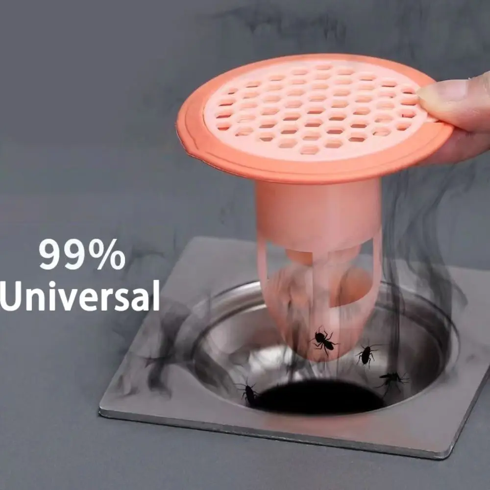 

Universal Toilet Floor Drain Hair Clean Up Anti Clog Sink Strainer Odor Proof Inner Core Anti Backflow Odor Device Waste Catcher