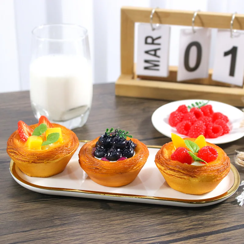 Fake Egg Tart Simulation Food, Photo Props, Sketch Drawing Model, Photography Props, Wedding Party Decor