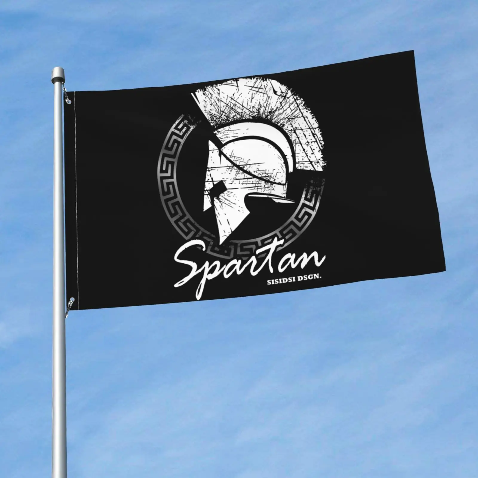 Spartan This Is Sparta Legend Hellas Flag Banner Vivid Polyester Vivid Color Graphic Printed Opening Celebration