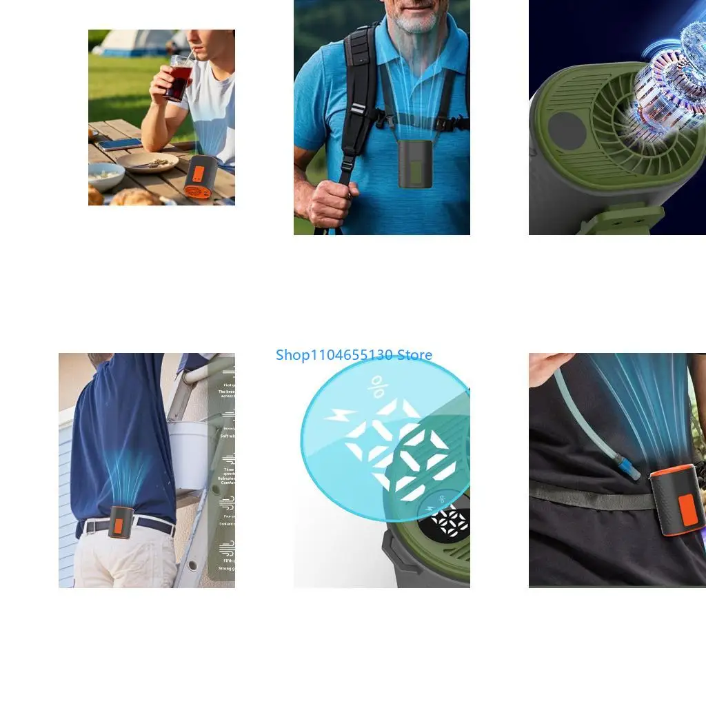 

Талия подвесной вентилятор USB талия подвесной поклонник по талии на открытом воздухе