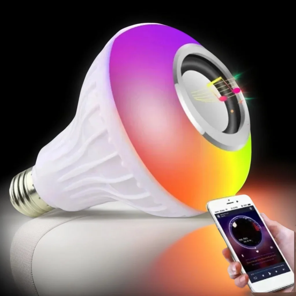 

​​RGB Remote Control Lamp with Bluetooth Speaker - Color Changing Soundbar E27​​