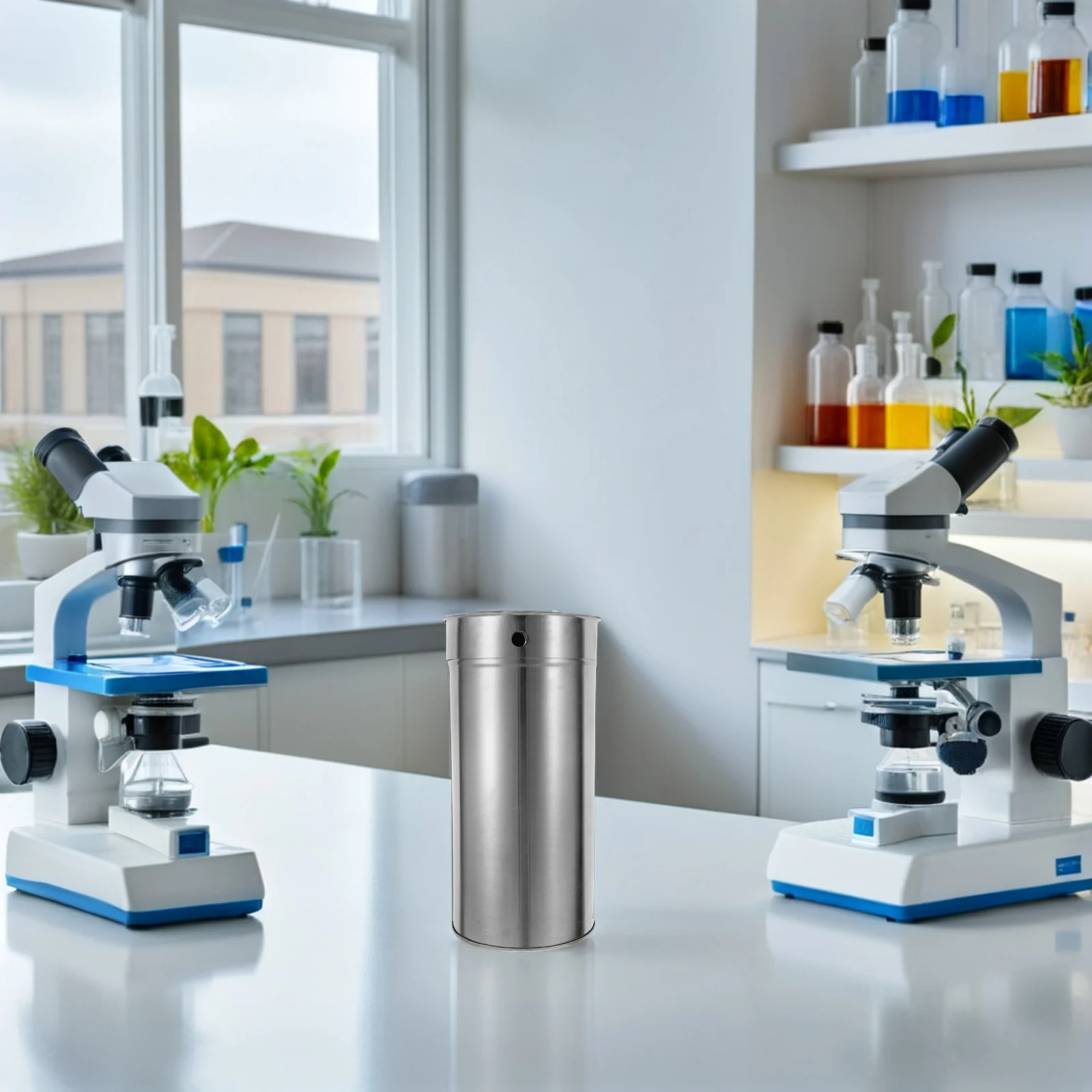 

Stainless Steel Culturing Dish Lab Instrument Tube Lid Cylinder Storage Box For Scientific Equipment Prep, Laboratory