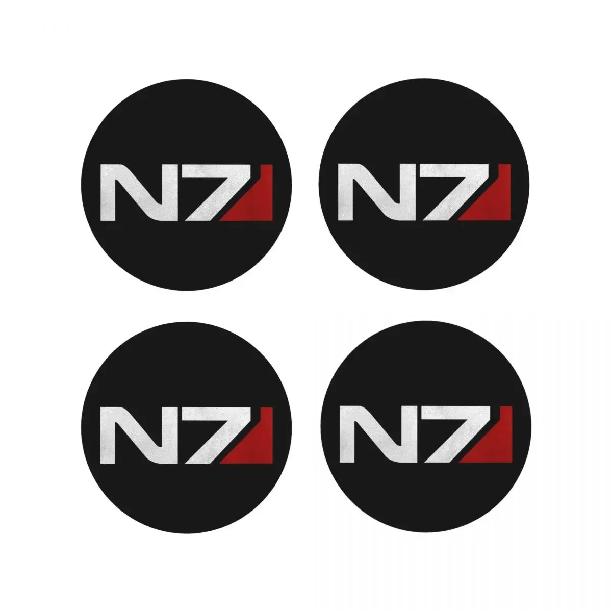 

Подставки для кухонной утвари Mass Effect N7, водонепроницаемые изоляционные подставки для чашек и кофе, для декора дома, набор из 4 штук