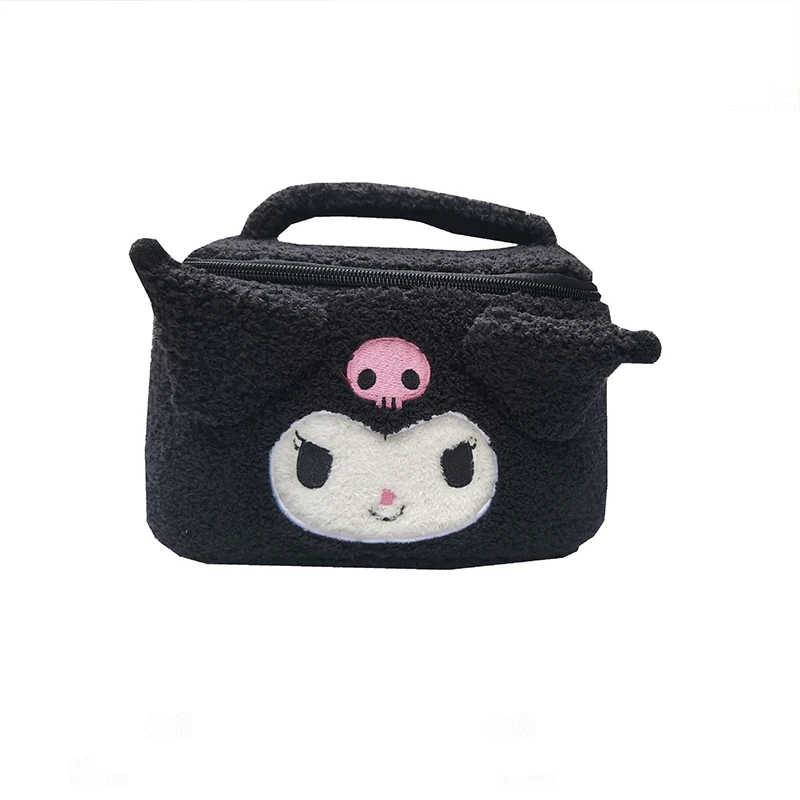 Sanrio Kuromi Hello Kitty Portable Cosmetic Case Makeup Bag Cute My Melody Toiletries Organizer Waterproof Travel Bag Girls Toys