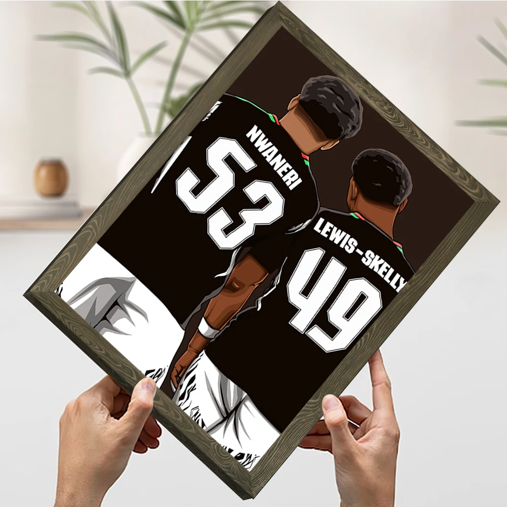 ملصق إيثان نوانري ومايلز لويس سكيلي مطبوع صور قابلة للتخصيص لوحة فنية جدارية على القماش هدية للديكور الداخلي