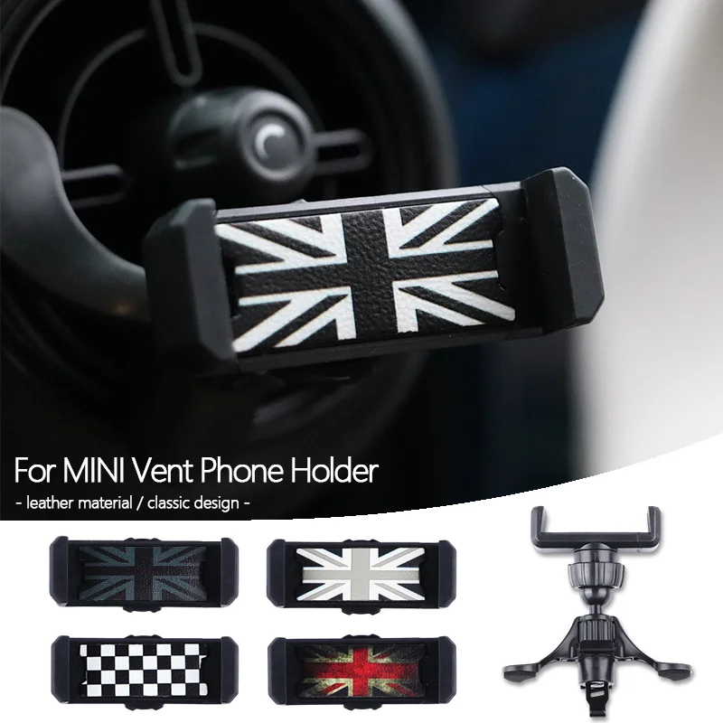 

Универсальный автомобильный держатель для телефона Mini Cooper R50 R52 R53 R55-R61 F54-F57 Clubman Countryman, крепление для телефона с вентиляционным отверстием, автомобильные аксессуары