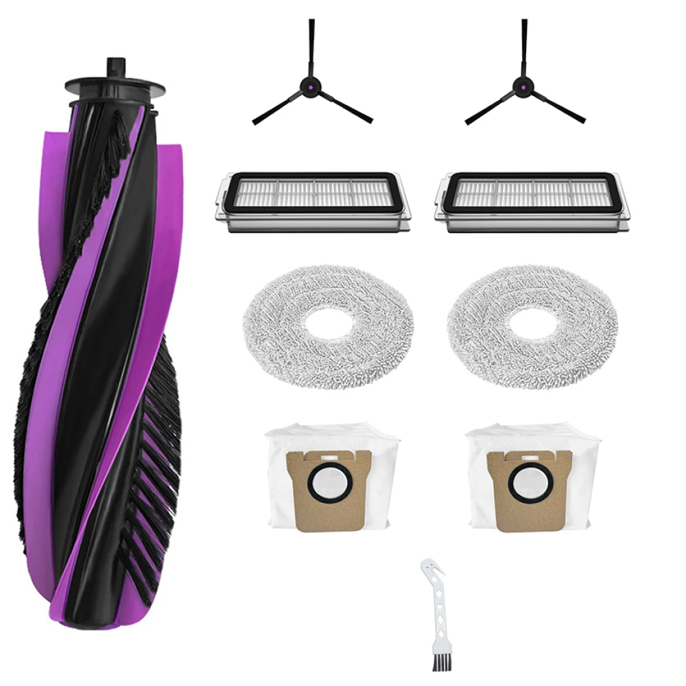 롤러 1개 + 측면 브러시 2개 + 필터 2개 + 물티슈 2개 + 먼지 봉투 2개 + 흰색 브러시 1개/ 천 10개/ JONR P20PRO/T5 Pro용 HEPA 필터 8개