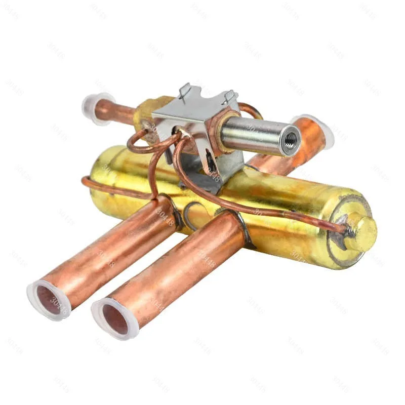 Three-Way Valve Sanhua Original Dryer Air Conditioner Refrigeration Machine Air Energy Solenoid Three-Way Reversing