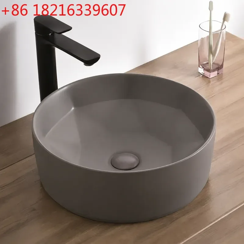 YAO Rhombus Washbasin Once Fired Matte Dark Green Basin for Small Apartment Project Wholesale