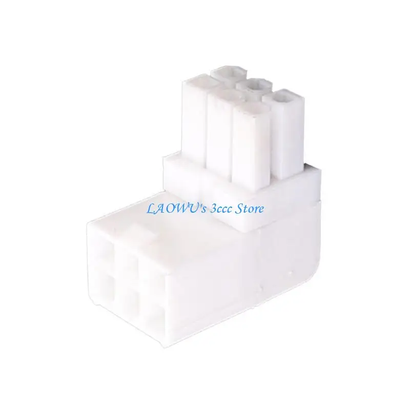 

Y8AD GPU VGA 6Pin Male 90 Degree Turn to 6Pin Female Power Adapters
