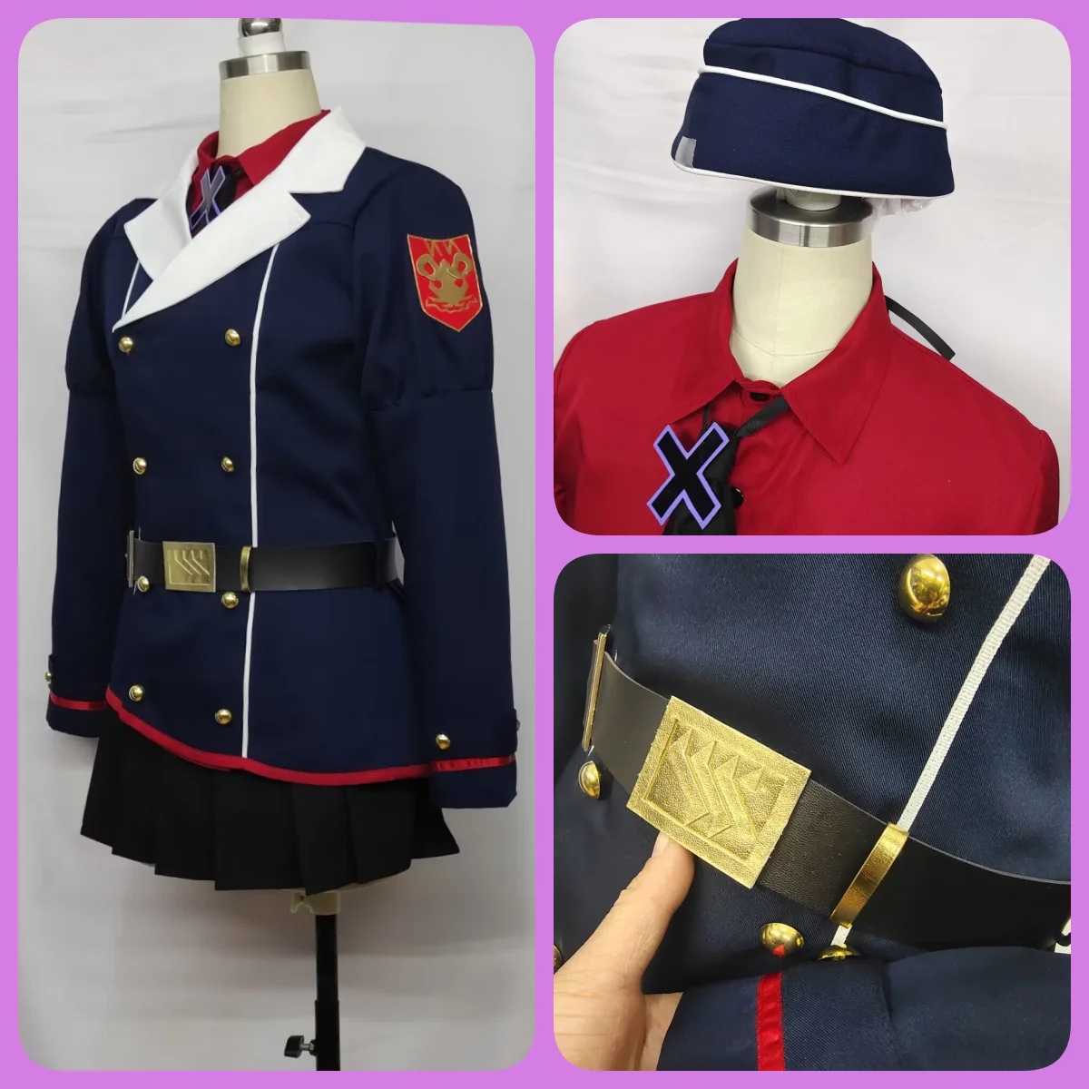 COS-KiKi Blue Archive Igusa Haruka Game Suit Cosplay Costume Cool Lovely Uniform Halloween Carnival Party Role Play Outfit Women