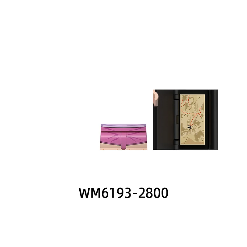 Les figurines d'action WM6193, couteau à bâton, pelle, livre, armes, pantalons, pièces de cheveux, blocs de modèles, briques MOC, ensemble cadeaux, jouets