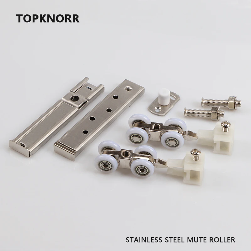 

TOPKNORR Lifting Wheel Door Hardware Accessories Mute Lifting Slide Kitchen Sliding Door Pulley Wooden Door Upper Rail Pulley