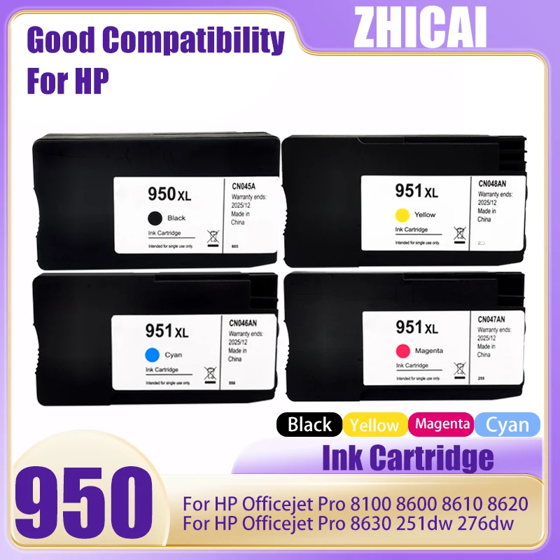 cartucho de tinta compativel para impressora hp 950xl 950 951 hp950 hp office jet pro 8100 8600 8610 8620 8630 251dw 276dw 01