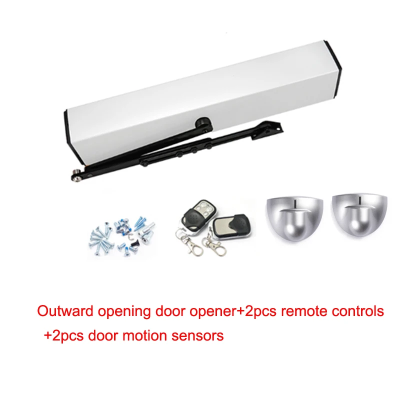 

2 Remote controls Automatic system swing door opener gate opener closer operator motor for home Office Supermarket door